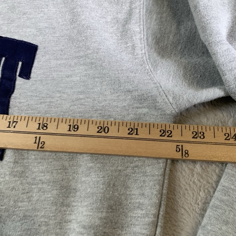 New York Popular Detroit Sweatshirt Mens Medium Gray Crewneck Fleece‎ Top M - Picture 7 of 11